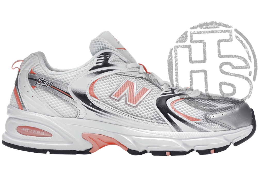 Чоловічі кросівки New Balance 530 White Paradise Pink Silver MR530MAC