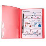 Папка-швидкозшивач для документів Axent (A4, 20 мм, до 150 аркушів, рожевий) 1304-24-A, фото 2