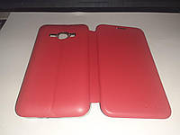 Чехол книжка Samsung J120 красный на магните ,, чехол с отделом карты