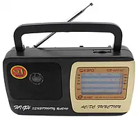 Радиоприёмник Kipo KB-408 AC мощный радио FM c usb питание от батарейки R20 или от сети Черный EL0227