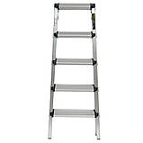 Драбина алюмінієва двостороння Кентавр 5Д, фото 3