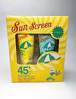 Набір 2в1 IMAGES SPF 45+ SUNSCREEN SUNRISE: сонцезахисний крем та гель з алое вера (80+60 г.)