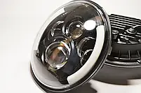 Светодиодная фара 70Вт Нива, УАЗ 469, ВАЗ 2101, 2121, FJ Cruiser, мотоцикл, мото 7 дюймов, фото 4