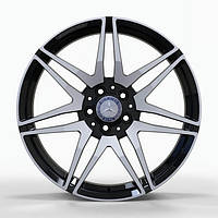 Литые диски ZW Mercedes (MR874) R19 W8 PCD5x112 ET52 DIA66.6 (gloss black machined face)