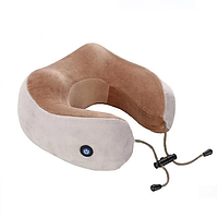 Массажная подушка с вибрацией и функцией памяти U-Shaped Massage Pillow EL0227