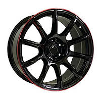 Литые диски Off Road Wheels OW1012 R20 W8.5 PCD6x139.7 ET10 DIA110.5 (gloss black red line riva red)