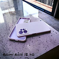 Xiaomi Redmi Note 12 4G силиконовый чехол микрофибра Lavender