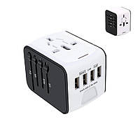 Універсальний мережевий адаптер для подорожей Adapter Travel ORIGINAL, Перехідник для всіх типів розеток USB