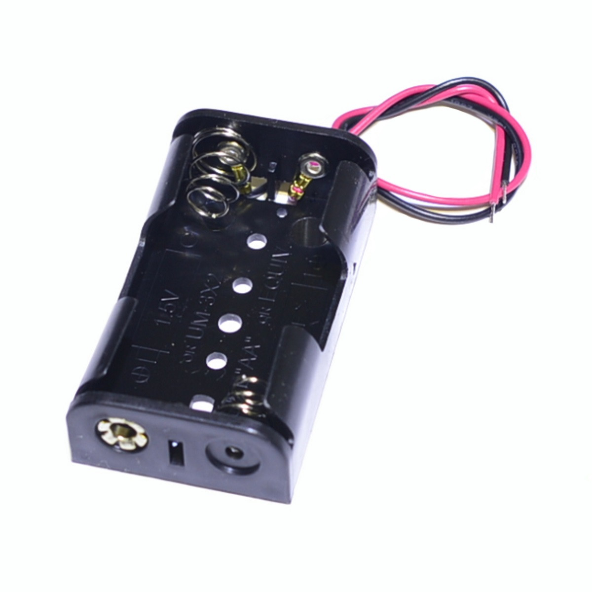 Тримач батарейок AA на 2шт з проводами BH-321-1A, Comf, фото 1