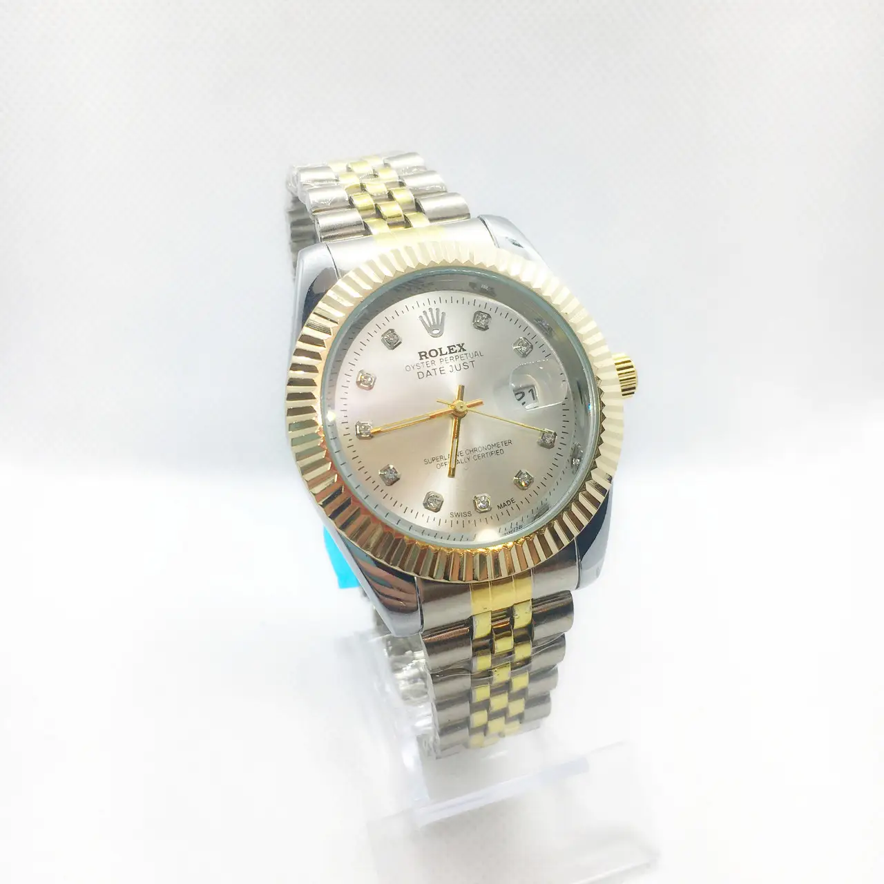 Наручний годинник чоловічий комбінований з сріблястим циферблатом ( код: IBW263SYO )