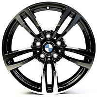 Литые диски ZW BMW (B1121) R17 W8 PCD5x112 ET28 DIA66.6 (black machined face)