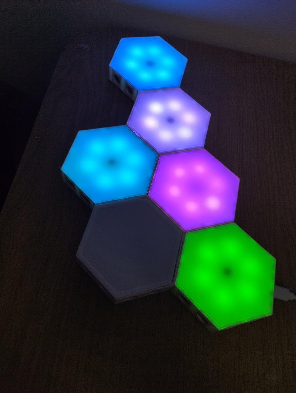 Б/в Hexagon RGB Lights - стільникові настінні світильники