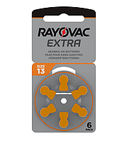 Батарейки для слуховых аппаратов Rayovac Extra Advanced 13 (6 шт.)