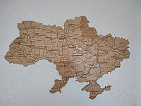 Карта Украины из дерева. Многослойная карта. Карта мира. Карта Украины из фанеры
