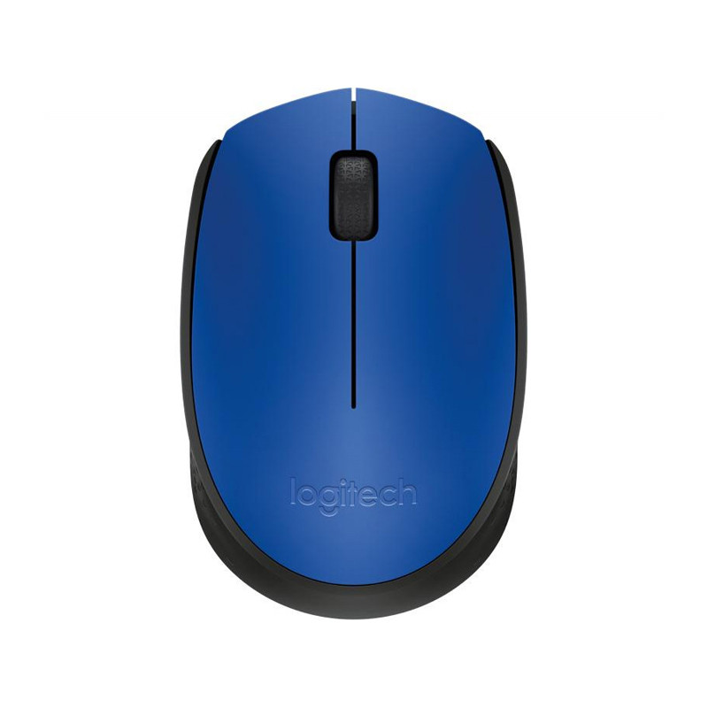 Комп'ютерна мишка бездротова LOGITECH M171 (чорний-синій)