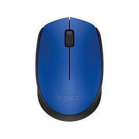 Комп'ютерна мишка бездротова LOGITECH M171 (чорний-синій)