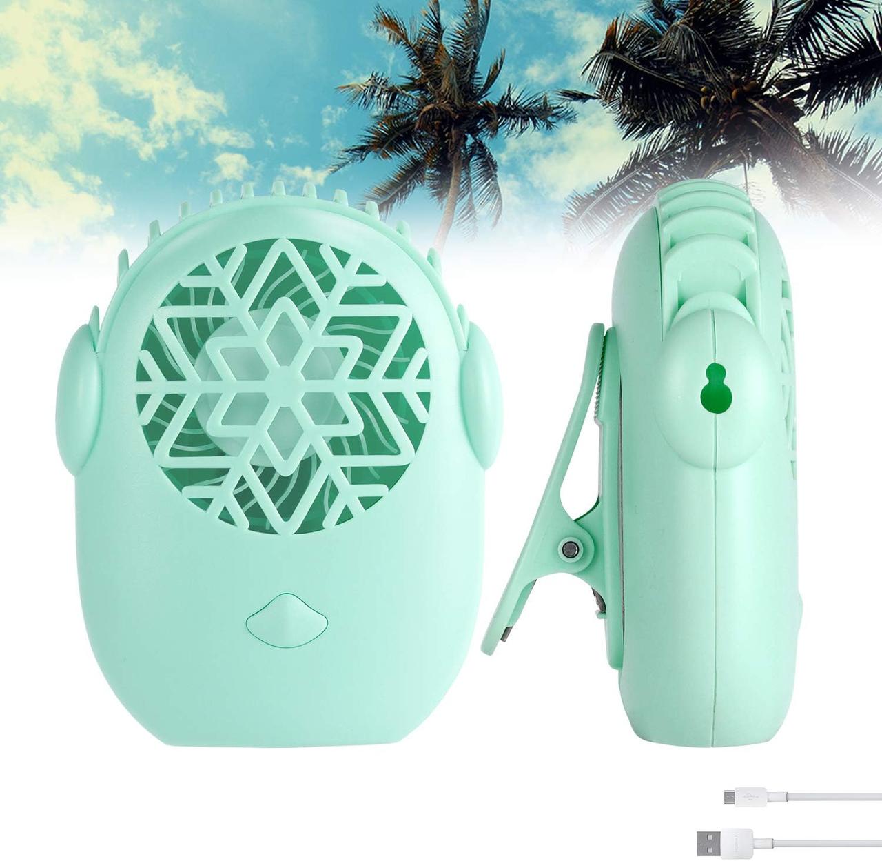 Надлегкий портативний вентилятор на талії для спорту на відкритому повітрі, подорожі, офісу, фото 1