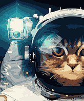 Картина за номерами Кіт-космонавт 40х50 см GS590 (Strateg)