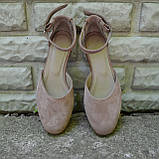 Замшеві туфлі на низькому ходу, фото 5