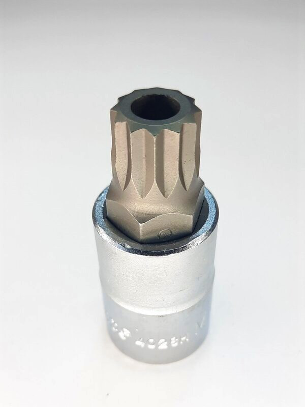 Головка торцева зі вставкою 1/2" 16 мм 12-гр. (для зливних пробок VW) HANS 4028M16