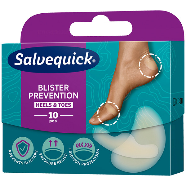 Salvequick Пластирі гідроколоїдні Foot Care Mix від мозолів і саден, 10 шт.