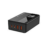 Мережевий зарядний пристрій ColorWay Power Delivery GaN (2USB-A + 2USB TYPE-C) (100W) Black (CW-CHS041PD-BK), фото 3