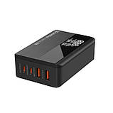 Мережевий зарядний пристрій ColorWay Power Delivery GaN (2USB-A + 2USB TYPE-C) (100W) Black (CW-CHS041PD-BK), фото 5