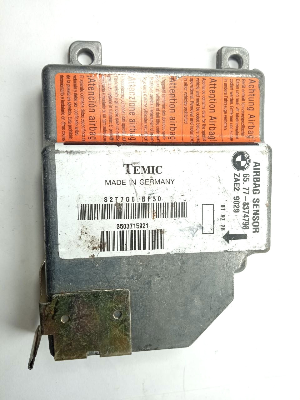 Електронний блок керування airbag bmw 65.77-8374798 / 65778374798 / zae2 9029, фото 1