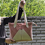 Велика жіноча шкіряна сумка, фото 2