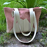 Велика жіноча шкіряна сумка, фото 4