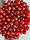 Намистини круглі "Цукерочки" 8 мм ,  червоні 500 грам, фото 2