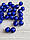 Намистини круглі "Цукерочки" 8 мм , сині 500 грам, фото 4