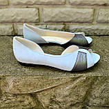 Відкриті балетки з фігурним вирізом, фото 2