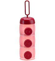 Контейнер для хранения детских смесей 25 х 6,8 см Розовый (vol-1362)