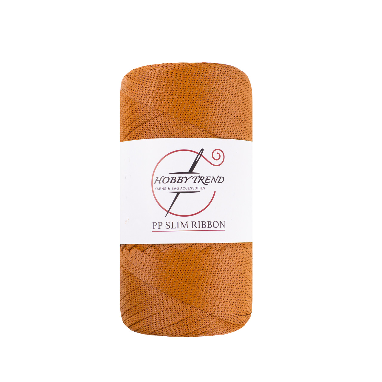 Шнур трикотажний ПП Hobby Trend Slim Ribbon. Гарбуз 250г, 140м, 5 мм
