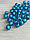 Бусини круглі " Цукерки" 10 мм, яскраво голубі 500 грамів, фото 5