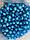 Бусини круглі " Цукерки" 10 мм, яскраво голубі 500 грамів, фото 2