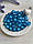 Бусини круглі " Цукерки" 10 мм, яскраво голубі 500 грамів, фото 4
