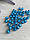 Бусини круглі " Цукерки" 10 мм, яскраво голубі 500 грамів, фото 6