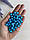 Бусини круглі " Цукерки" 10 мм, яскраво голубі 500 грамів, фото 8