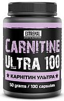 Карнитин для похудения 100 капсул 500 мг L-carnitine ultra Extremal Жиросжигатель для женщин мужчин Л-карнитин