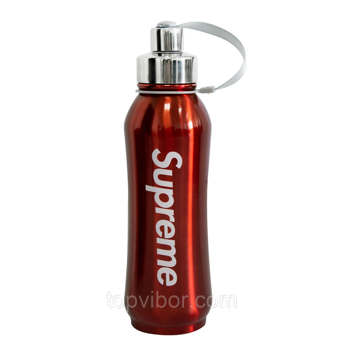 Термос для напоїв металевий SUPREME with cap 500ml Червоний термос для чаю, термокружка | термобутилка