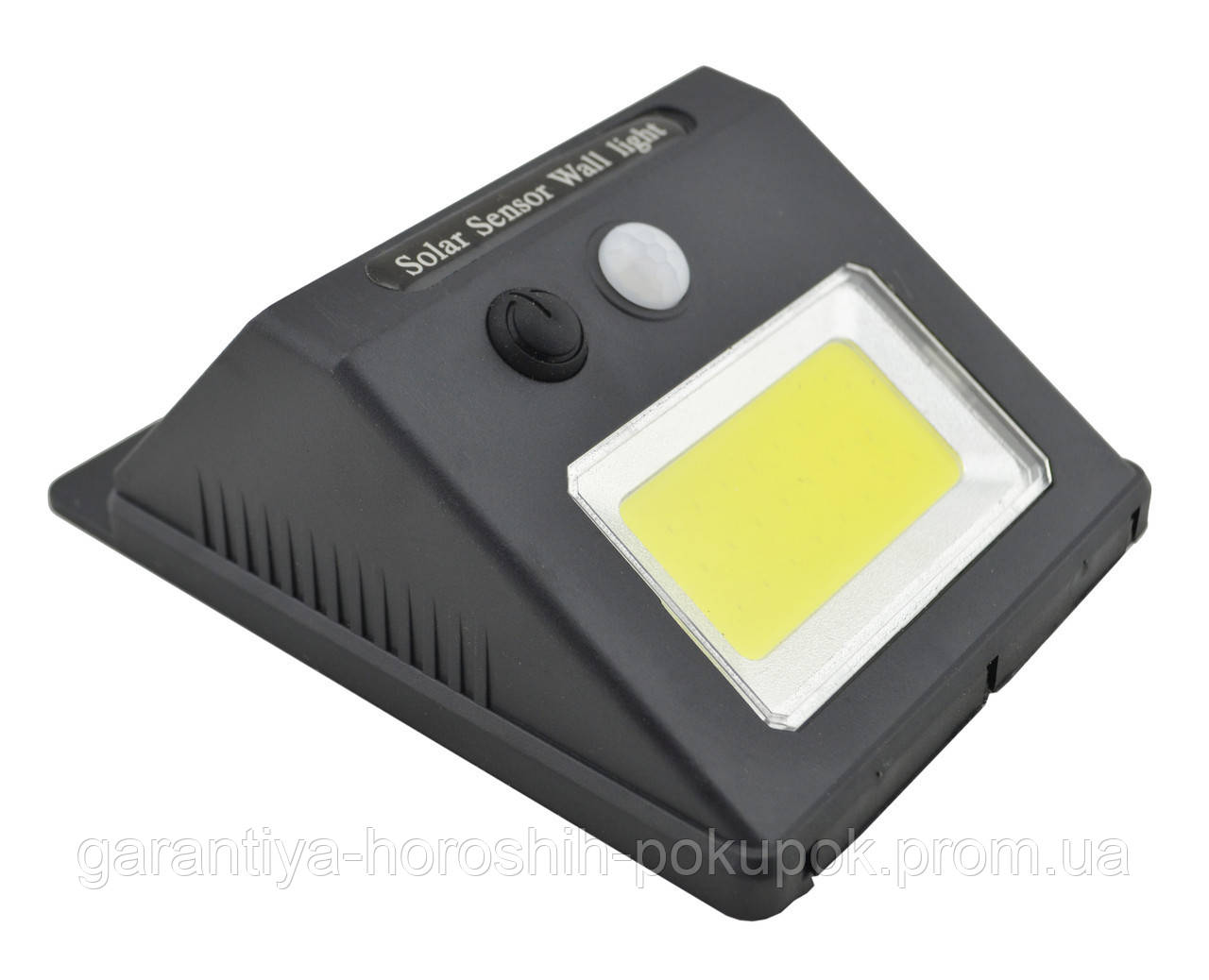 Уличный светильник на солнечной батарее "SH-1605" Черный, COB LED фонарь с датчиком движения автономный (GA) - фото 2 - id-p1498953347