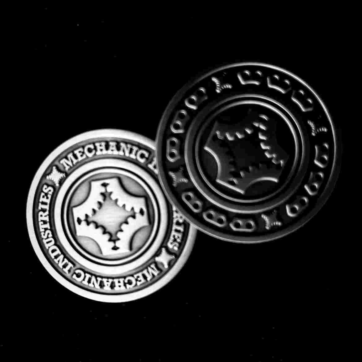 Full Dollar Coin (Gun Metal Grey) by Mechanic Industries