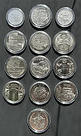Набор памятных 13 монет номиналом 10 гривен монет серии ЗСУ Вооруженные Силы Украины 2019-2023 в капсуле ЗСУ.