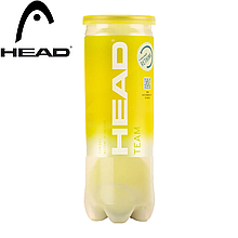 М'ячі для великого тенісу м'ячі для ігор з тенісними ракетками Head TEAM 3B (3шт.)