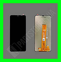 Дисплей Samsung A022 A02 2021 / M127 M12 2021 із сенсором, чорний (оригінальні комплектуючі)