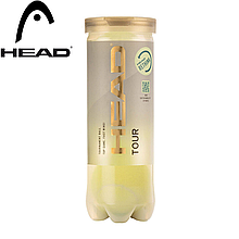 М'ячі для великого тенісу м'ячі для ігор з тенісними ракетками Head TOUR 3B (3шт.)
