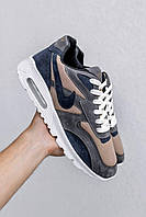 Мужские кроссовки Nike Air Max 90 Grey Brown серые найк аир макс летние повседневные весна лето