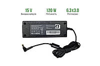 Блок питания 1StCharger для ноутбука Toshiba 15V 120W 8A 6.3x3.0 + каб.пит. (AC1STTO120WA)